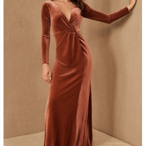 New Jenny Yoo Logan Velvet Dress/Gown Formal - Picture 11 of 11